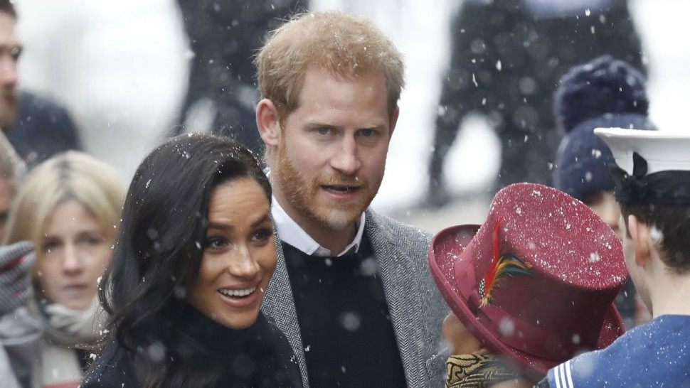 Meghan Markle And Prince Harry Brave The Snowy Weather For