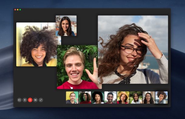 Group FaceTime on Mac pic from Apple