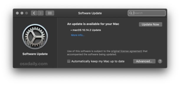 How to update to macOS 10.14.2 Mojave
