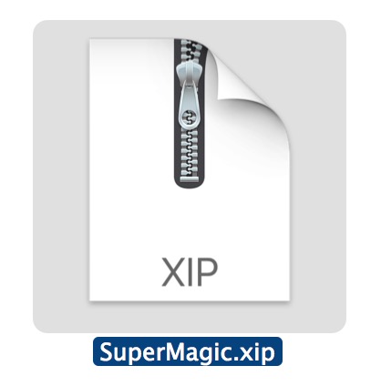 Opening a xip file on Mac