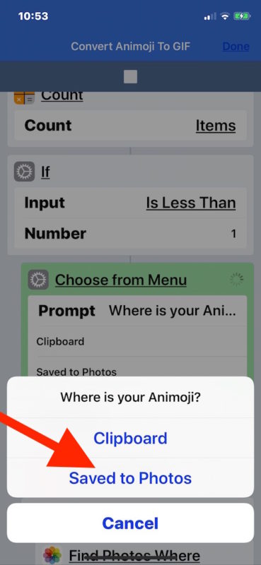 How to Convert Animoji to GIF on iPhone with Workflow