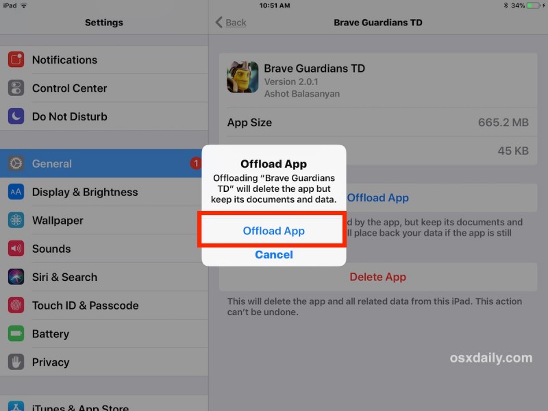 How to Offload Apps on iPhone or iPad to Free Up Storage Space